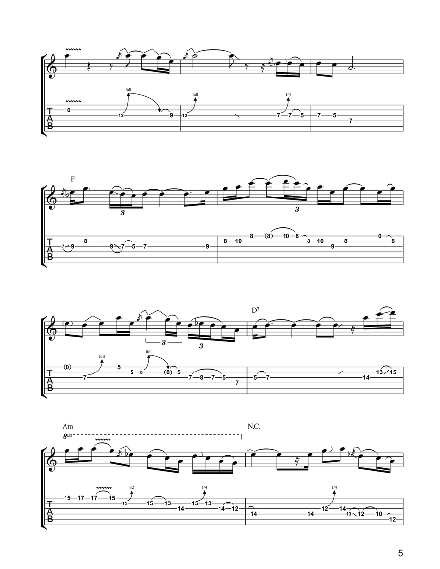 Mystic Mile Mystic Mile Electric Guitar scores gallery preview page 5