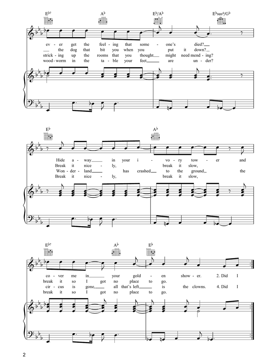 Ego A Go Go Piano, Vocal, Guitar scores gallery preview page 2