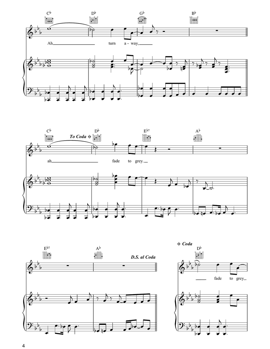 Ego A Go Go Piano, Vocal, Guitar scores gallery preview page 4