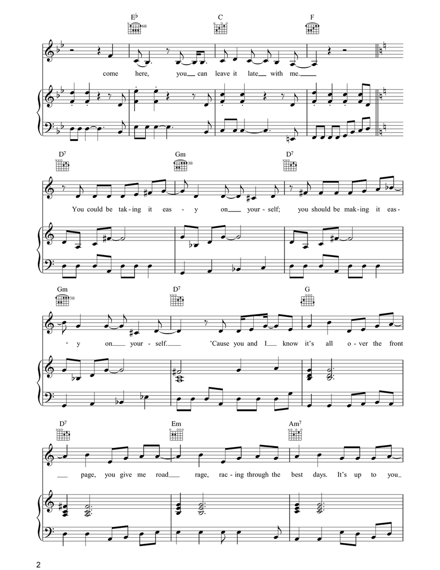 Road Rage Road Rage Piano, Vocal, Guitar scores gallery preview page 2