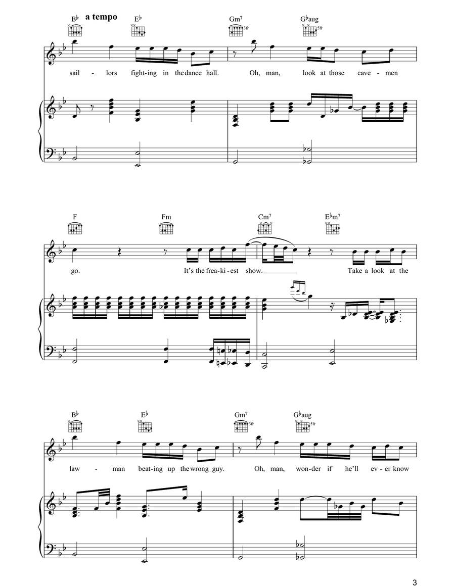 Life On Mars? Life On Mars? Piano, Vocal, Guitar scores gallery preview page 3