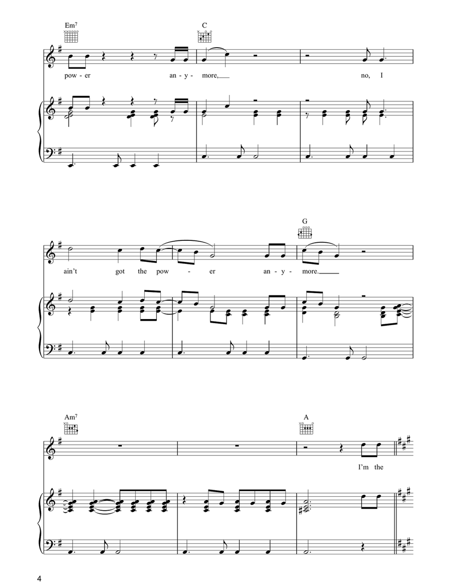 Quicksand Piano, Vocal, Guitar scores gallery preview page 4