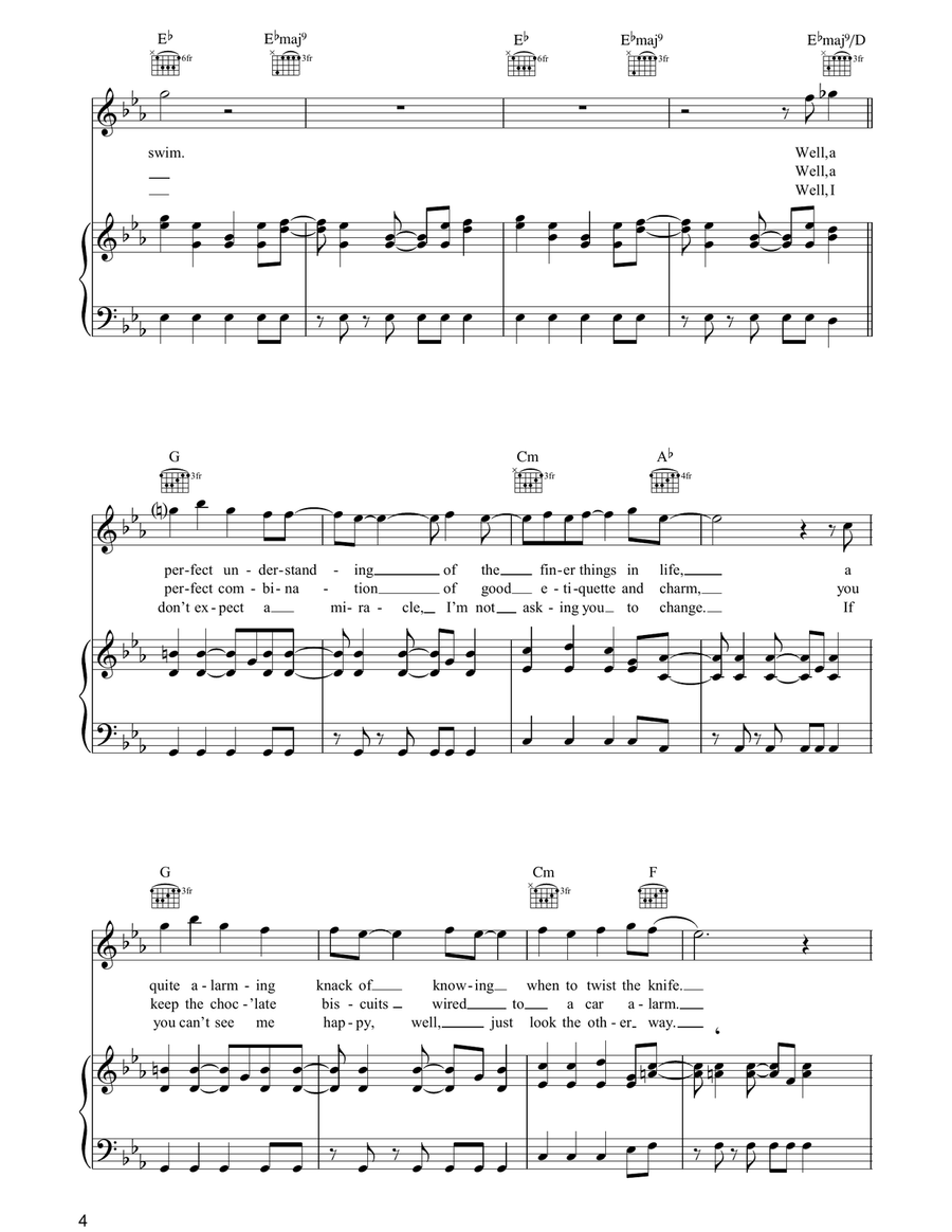 Selfish Jean Selfish Jean Piano, Vocal, Guitar scores gallery preview page 4