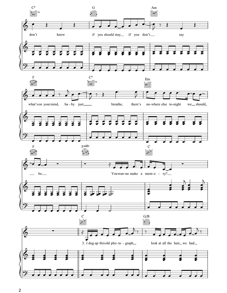 (You Want To) Make A Memory Acoustic Guitar scores gallery preview page 2