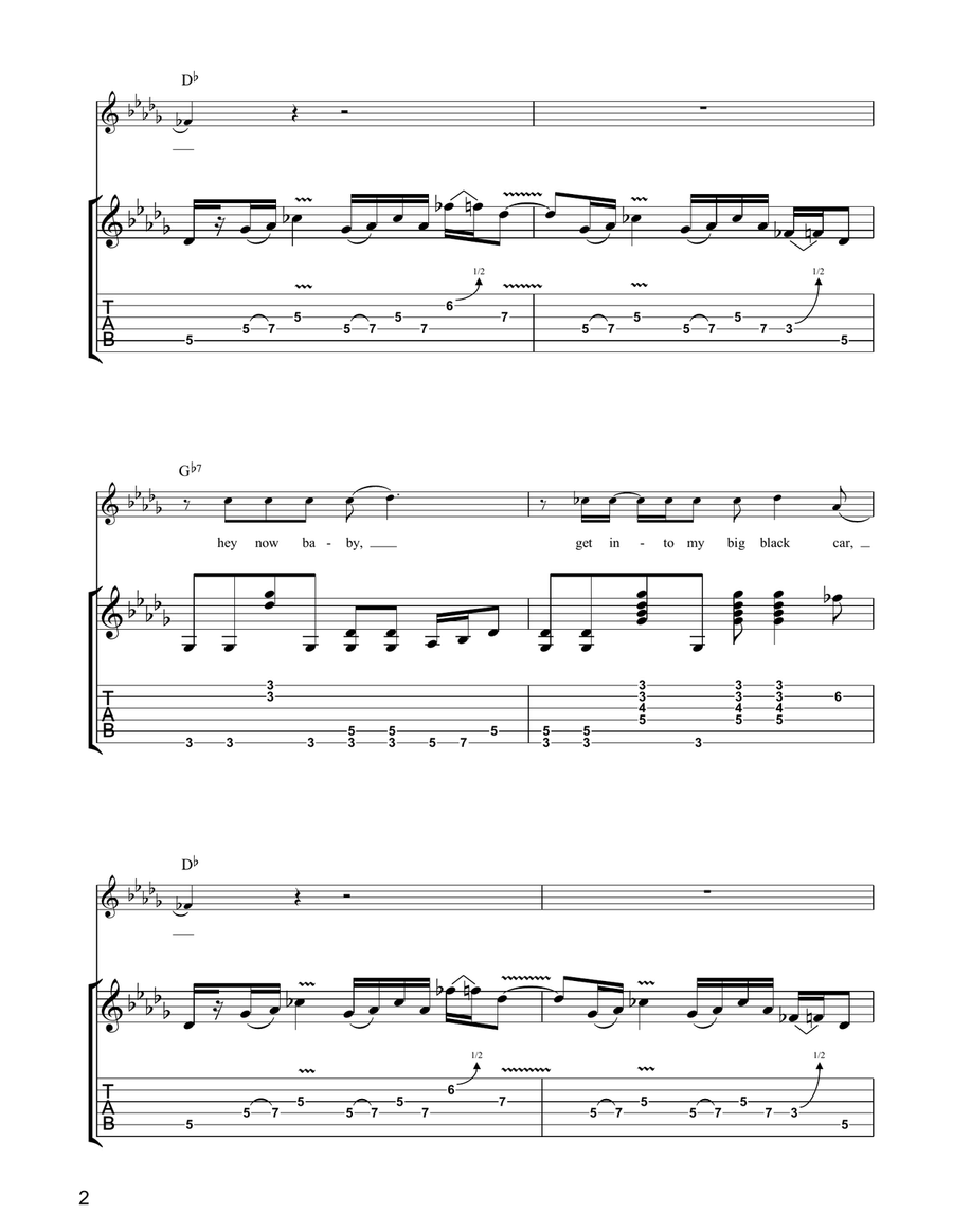 Politician Politician Electric Guitar scores gallery preview page 2