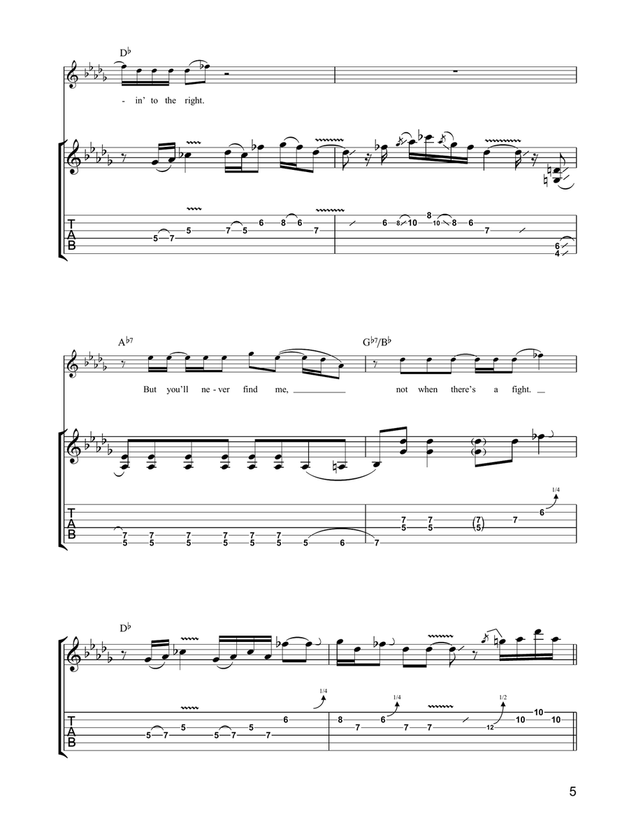 Politician Politician Electric Guitar scores gallery preview page 5