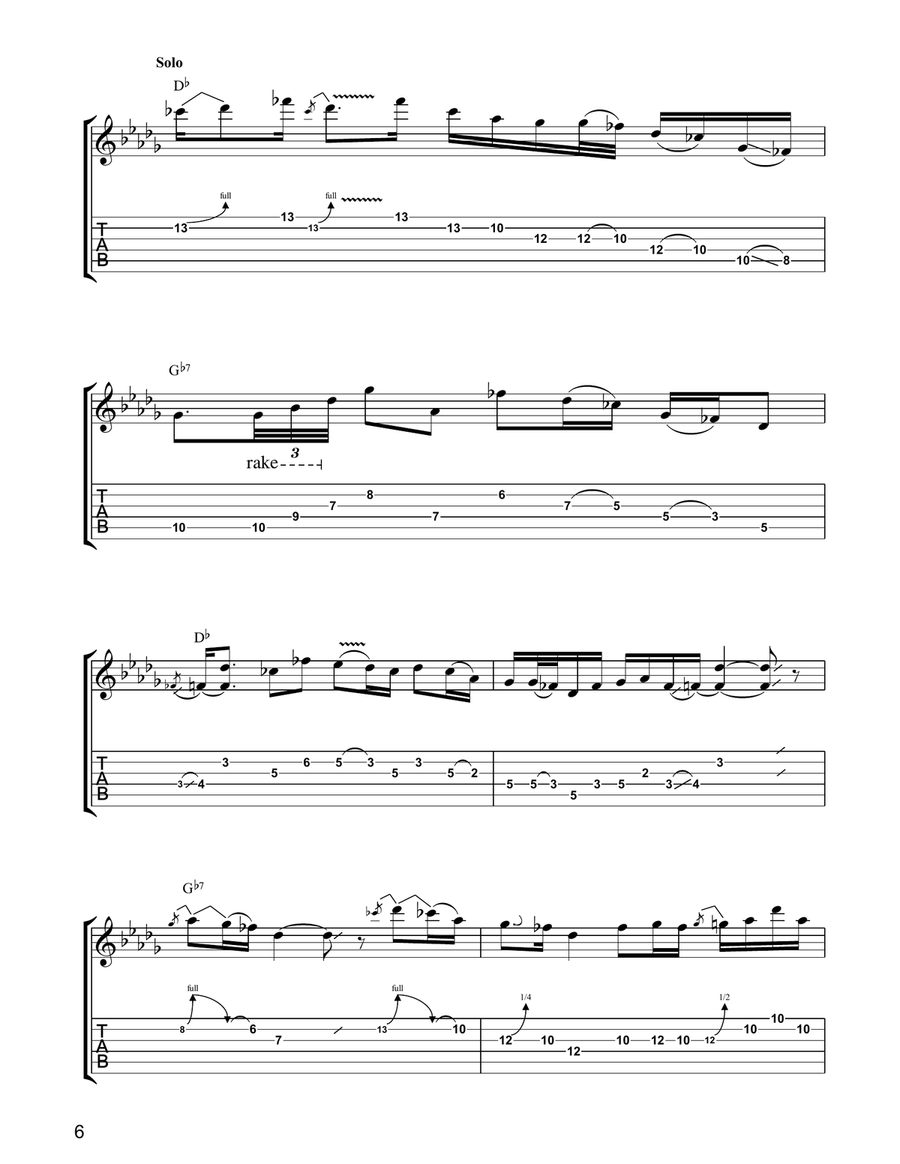 Politician Politician Electric Guitar scores gallery preview page 6