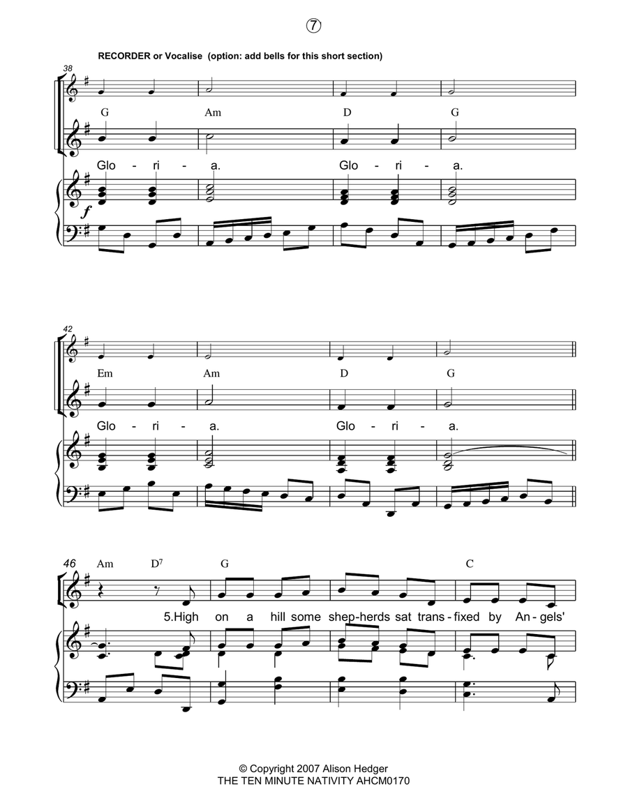 Song Two (from The Ten Minute Nativity) Piano, Vocal, Guitar scores gallery preview page 4
