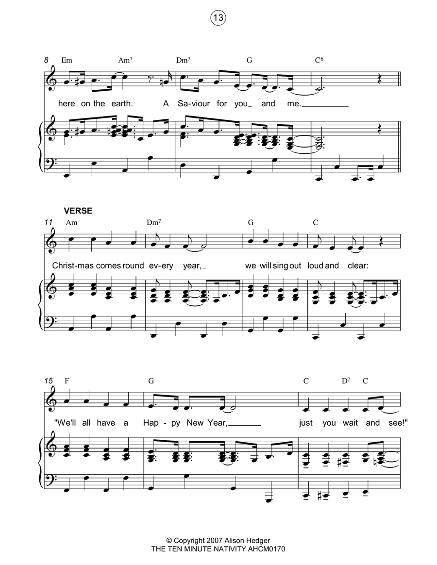 Finale (from The Ten Minute Nativity) Piano, Vocal, Guitar scores gallery preview page 2