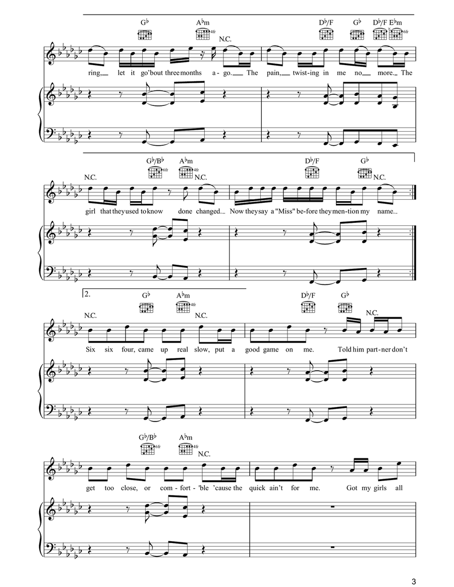 Like This Like This Piano, Vocal, Guitar scores gallery preview page 3