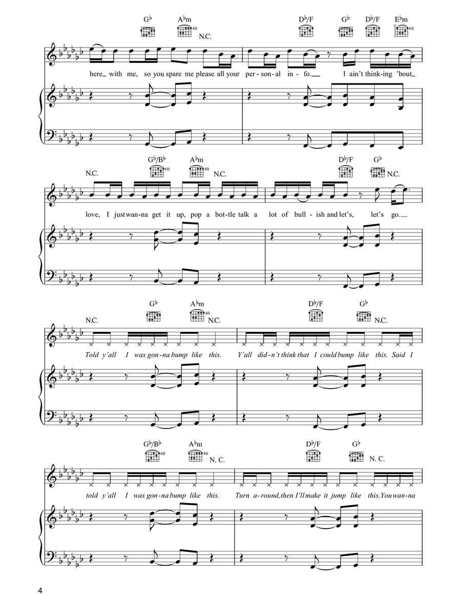 Like This Like This Piano, Vocal, Guitar scores gallery preview page 4