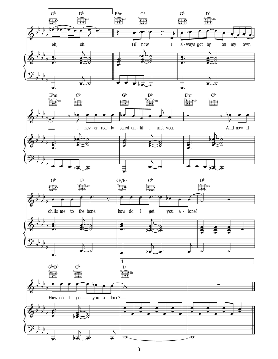 Alone Alone Acoustic Guitar scores gallery preview page 3