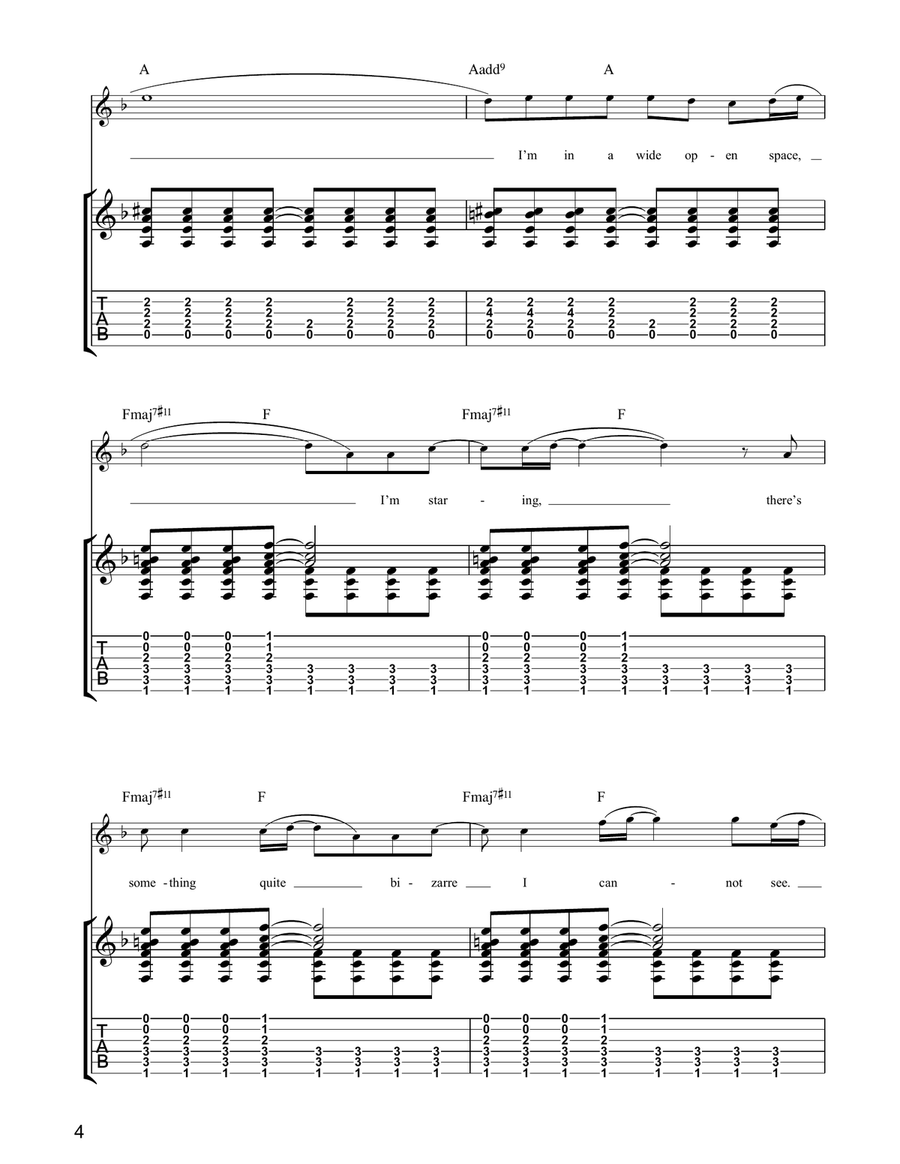 Wide Open Space Wide Open Space Acoustic Guitar scores gallery preview page 4