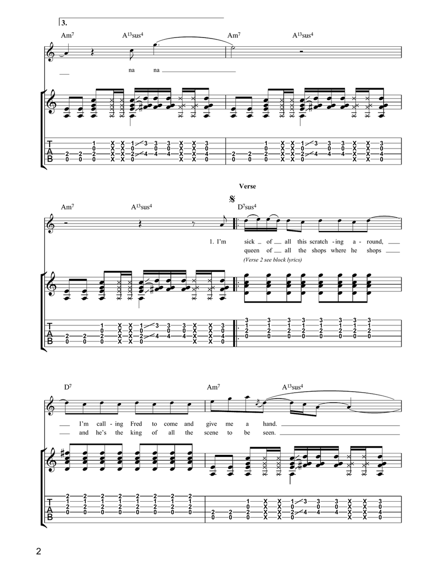 Egg Shaped Fred Egg Shaped Fred Acoustic Guitar scores gallery preview page 2