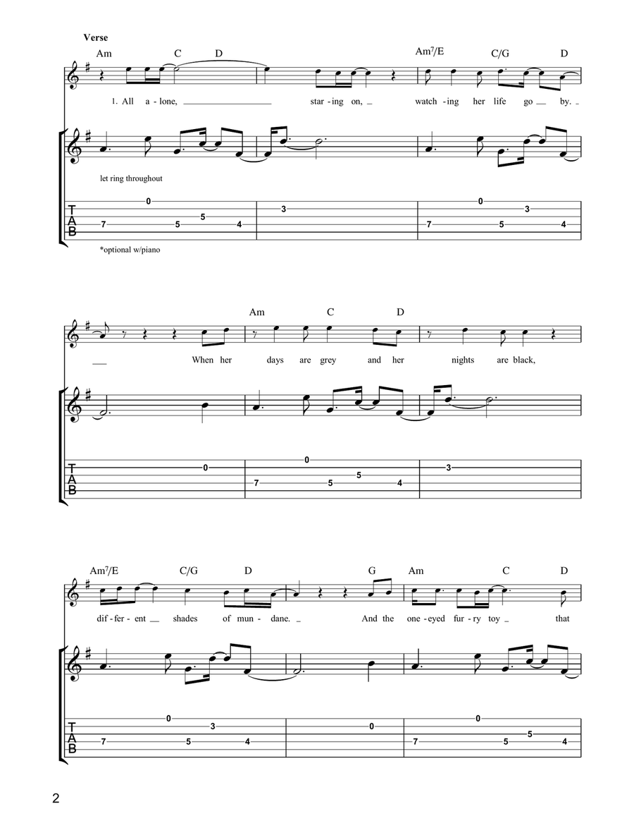 Forgiven, Not Forgotten Forgiven, Not Forgotten Acoustic Guitar scores gallery preview page 2