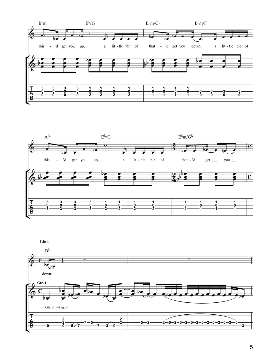 Junkie Doll Junkie Doll Guitar Tablature scores gallery preview page 5