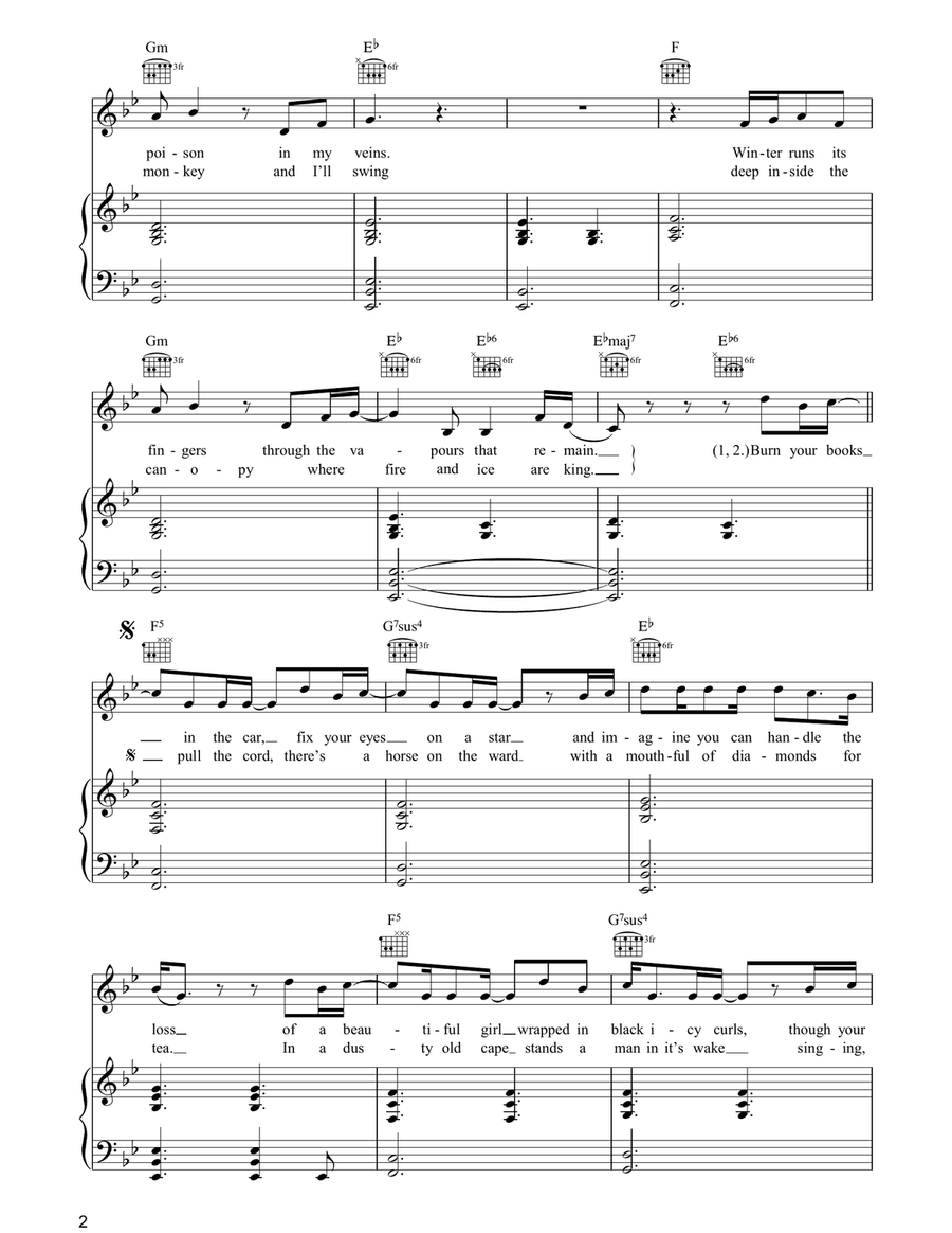 Dead Man's Suit Dead Man's Suit Piano, Vocal, Guitar scores gallery preview page 2