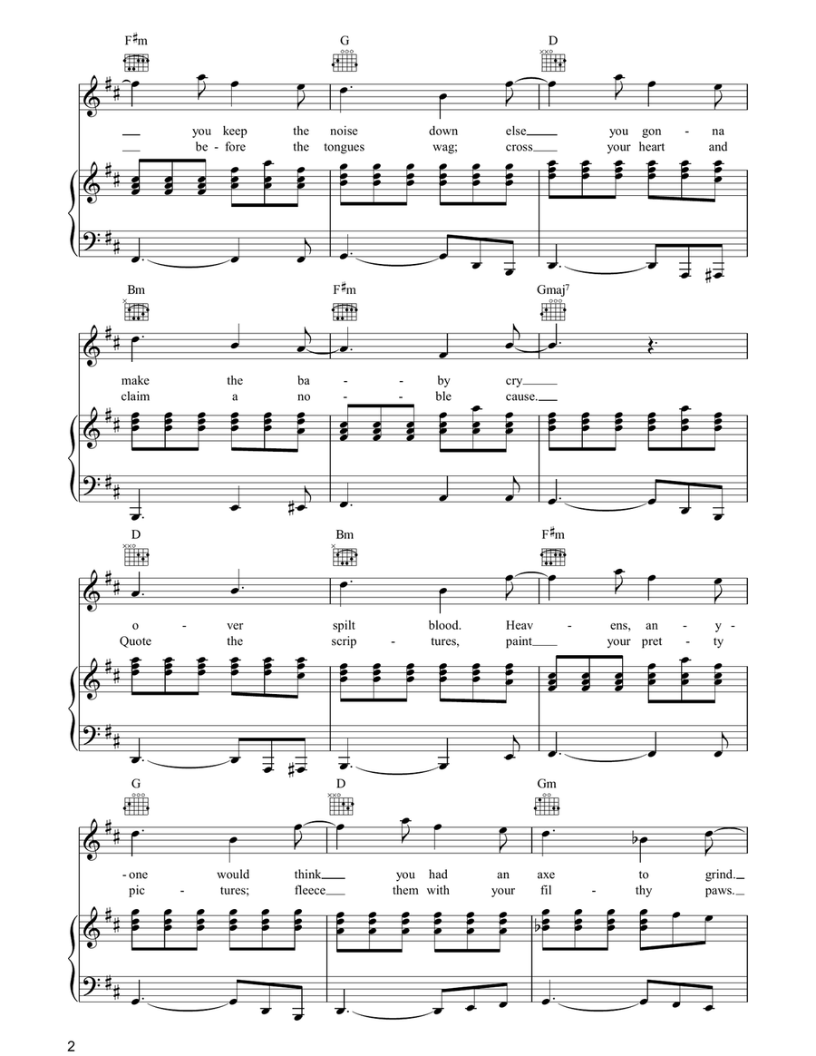 Here Come The Romans Here Come The Romans Piano, Vocal, Guitar scores gallery preview page 2