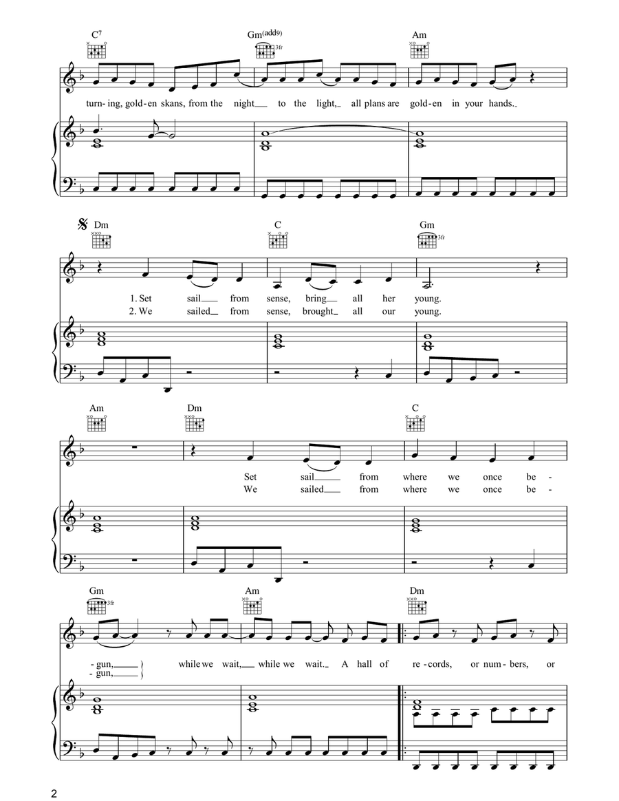 Golden Skans Golden Skans Piano, Vocal, Guitar scores gallery preview page 2