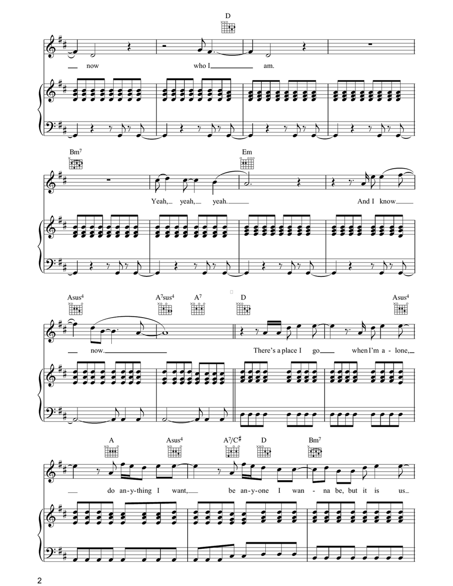 Dream Catch Me Dream Catch Me Piano, Vocal, Guitar scores gallery preview page 2