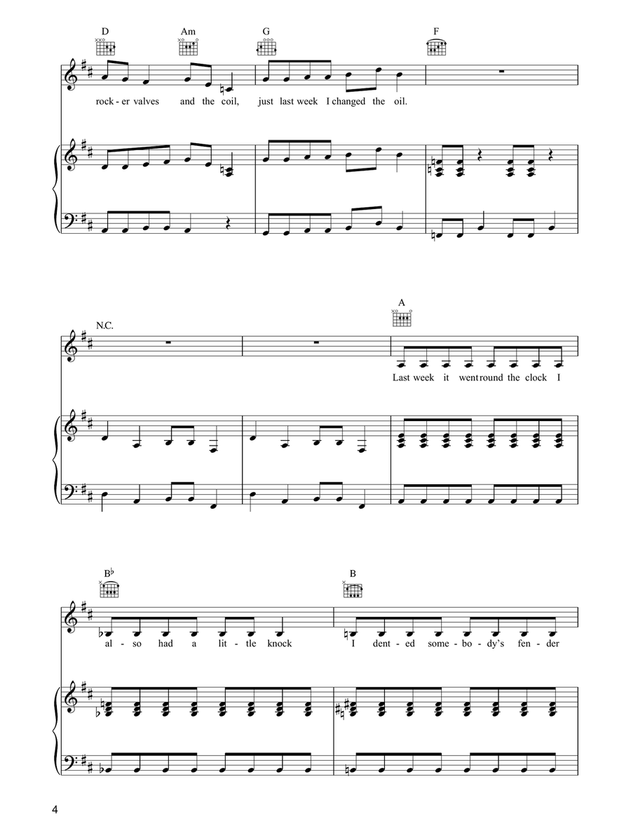 Driving In My Car Driving In My Car Acoustic Guitar scores gallery preview page 4