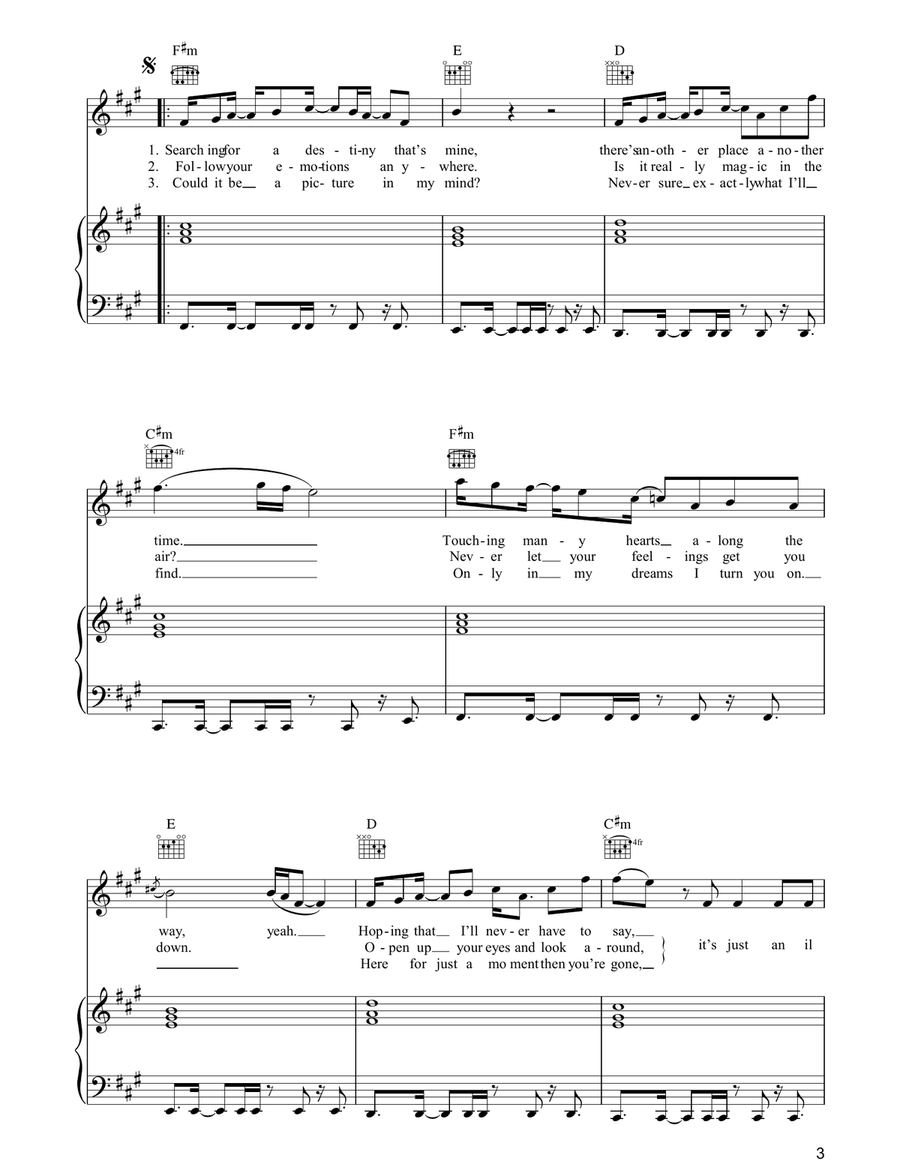 Just An Illusion Just An Illusion Acoustic Guitar scores gallery preview page 3