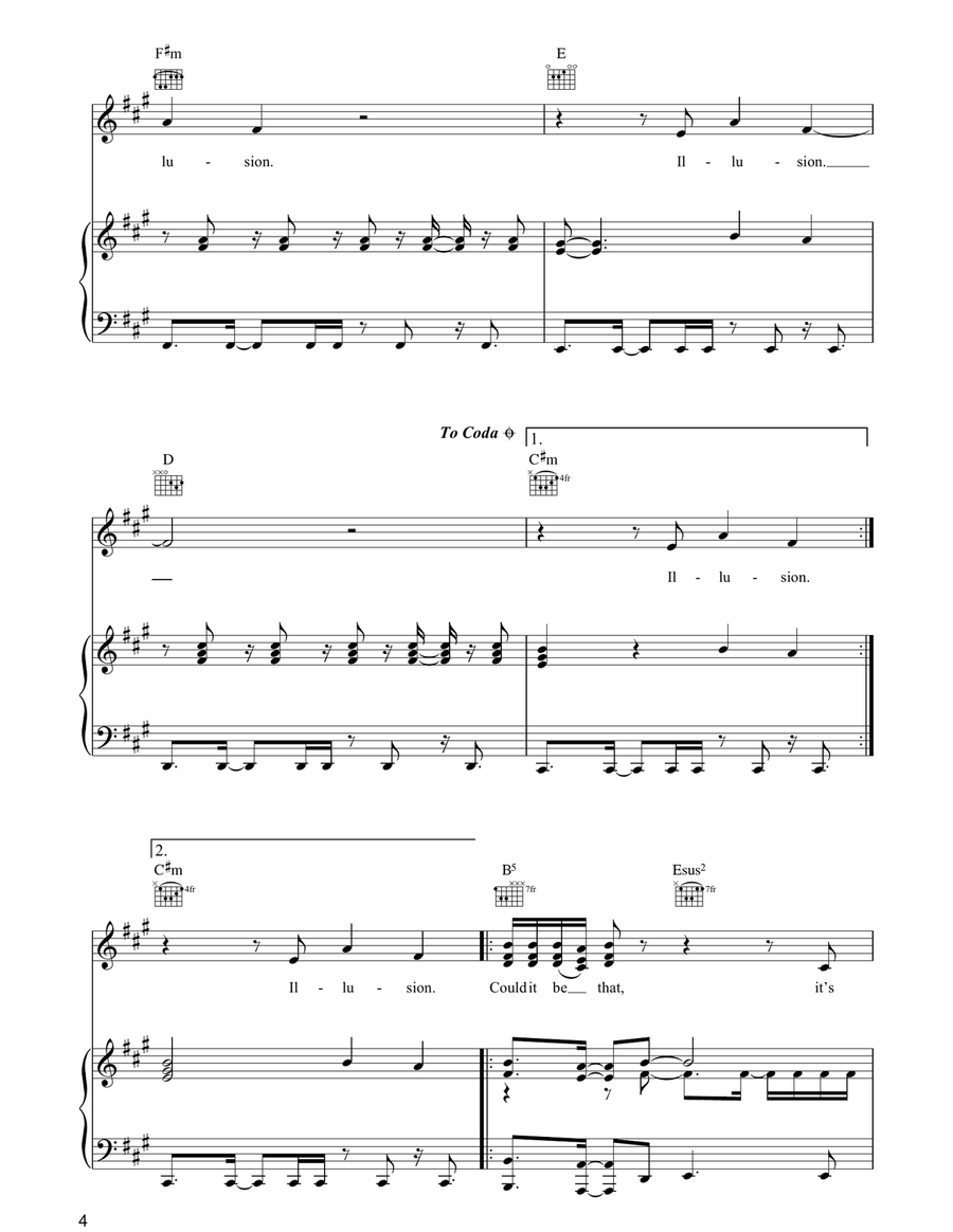Just An Illusion Just An Illusion Acoustic Guitar scores gallery preview page 4