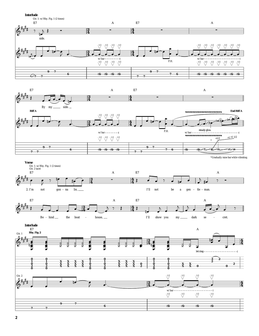 Possum Kingdom Possum Kingdom Acoustic Guitar scores gallery preview page 2