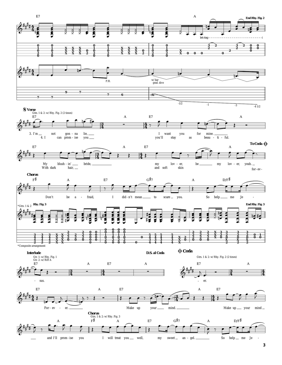 Possum Kingdom Possum Kingdom Acoustic Guitar scores gallery preview page 3