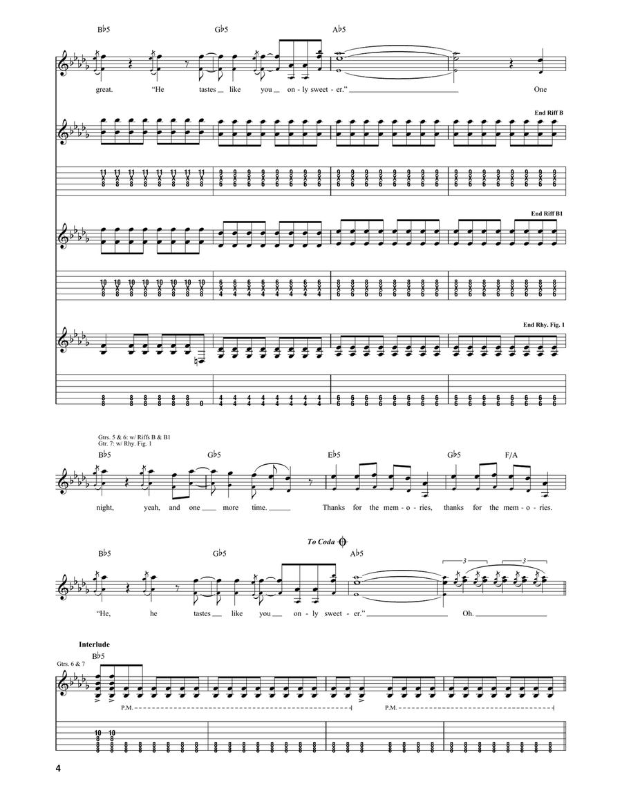 Thnks Fr Th Mmrs Thnks Fr Th Mmrs Acoustic Guitar scores gallery preview page 4