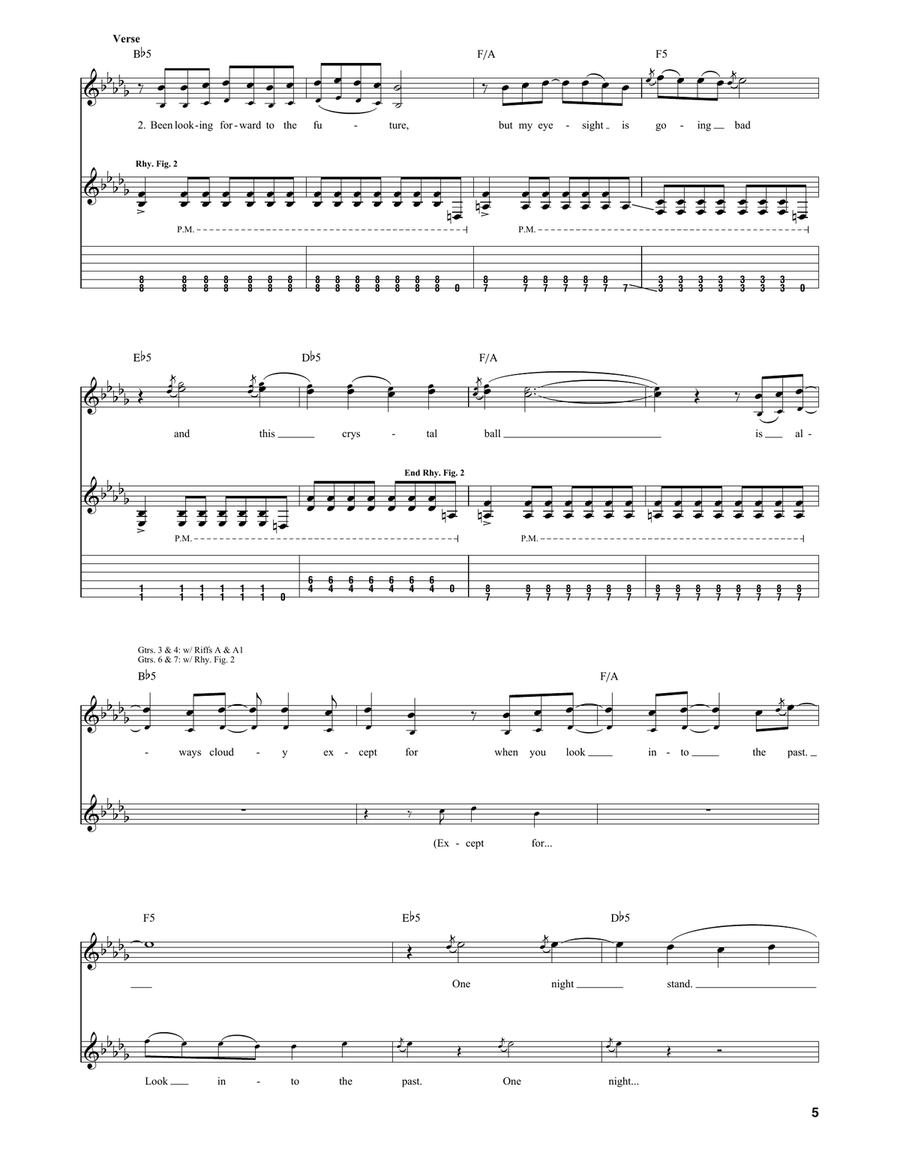 Thnks Fr Th Mmrs Thnks Fr Th Mmrs Acoustic Guitar scores gallery preview page 5
