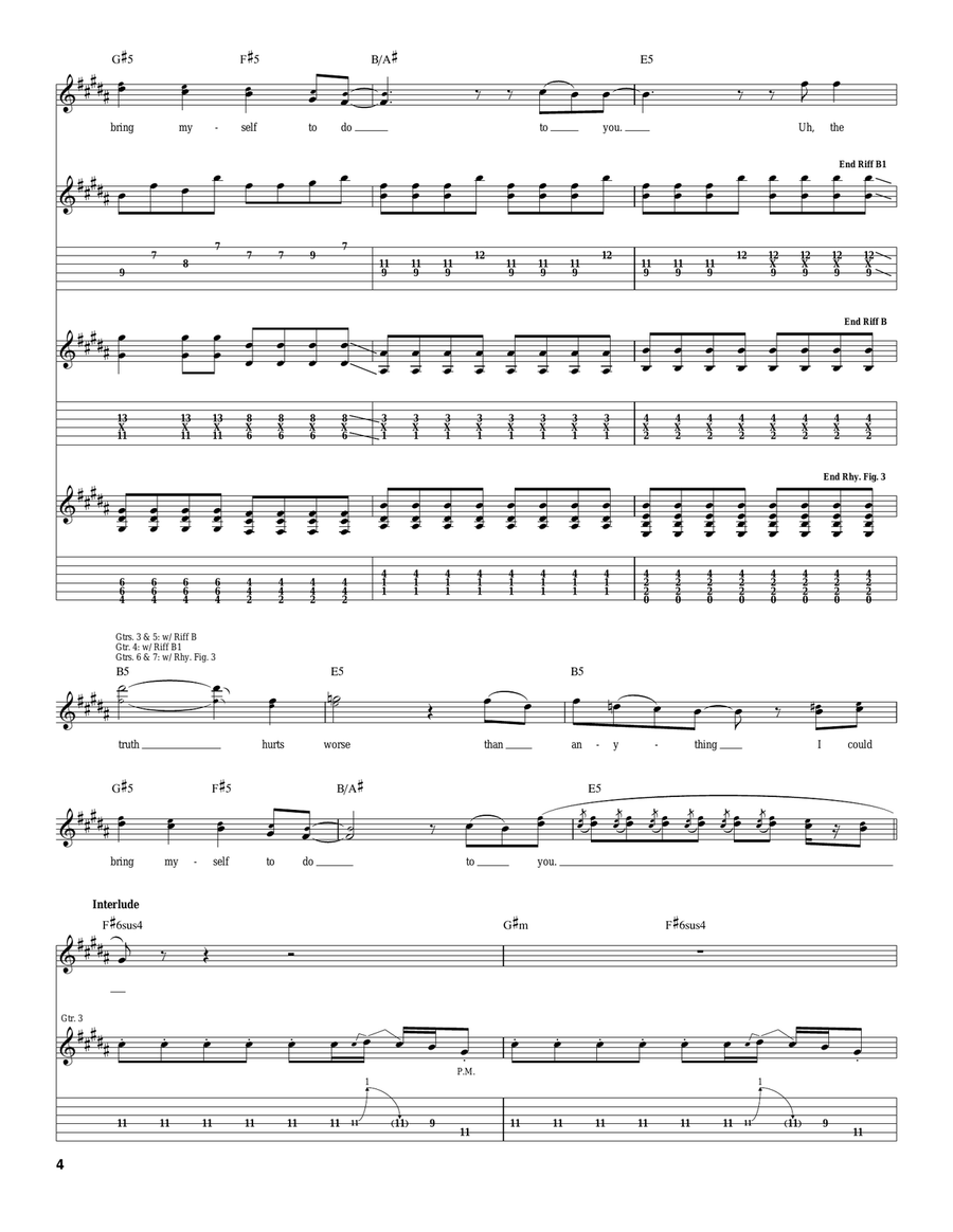 I've Got All This Ringing In My Ears And None On My Fingers Acoustic Guitar scores gallery preview page 4