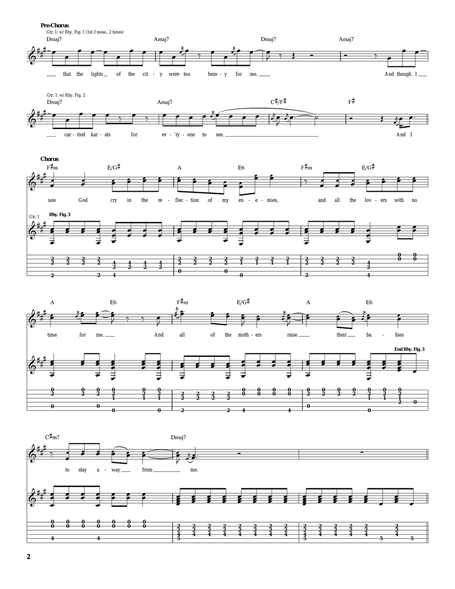 Golden Golden Acoustic Guitar scores gallery preview page 2