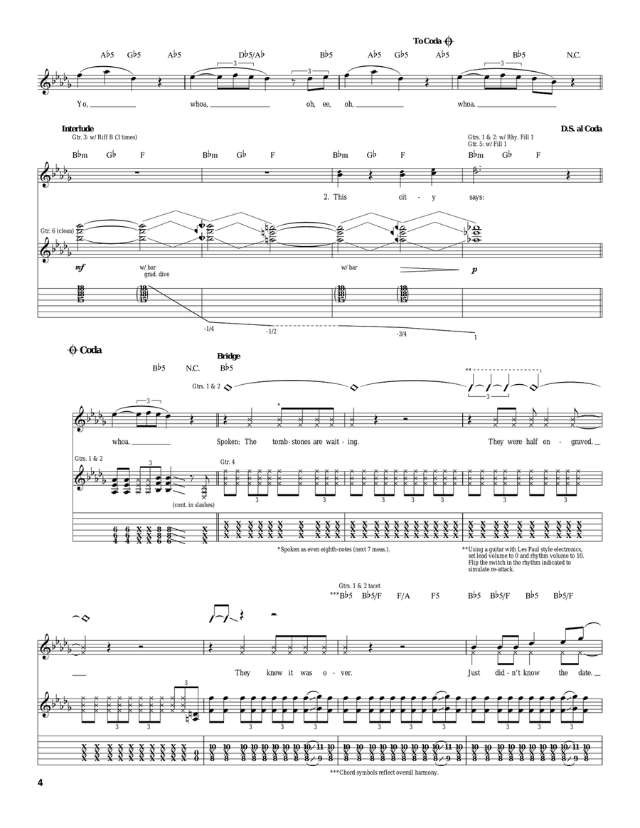 Bang The Doldrums Bang The Doldrums Acoustic Guitar scores gallery preview page 4