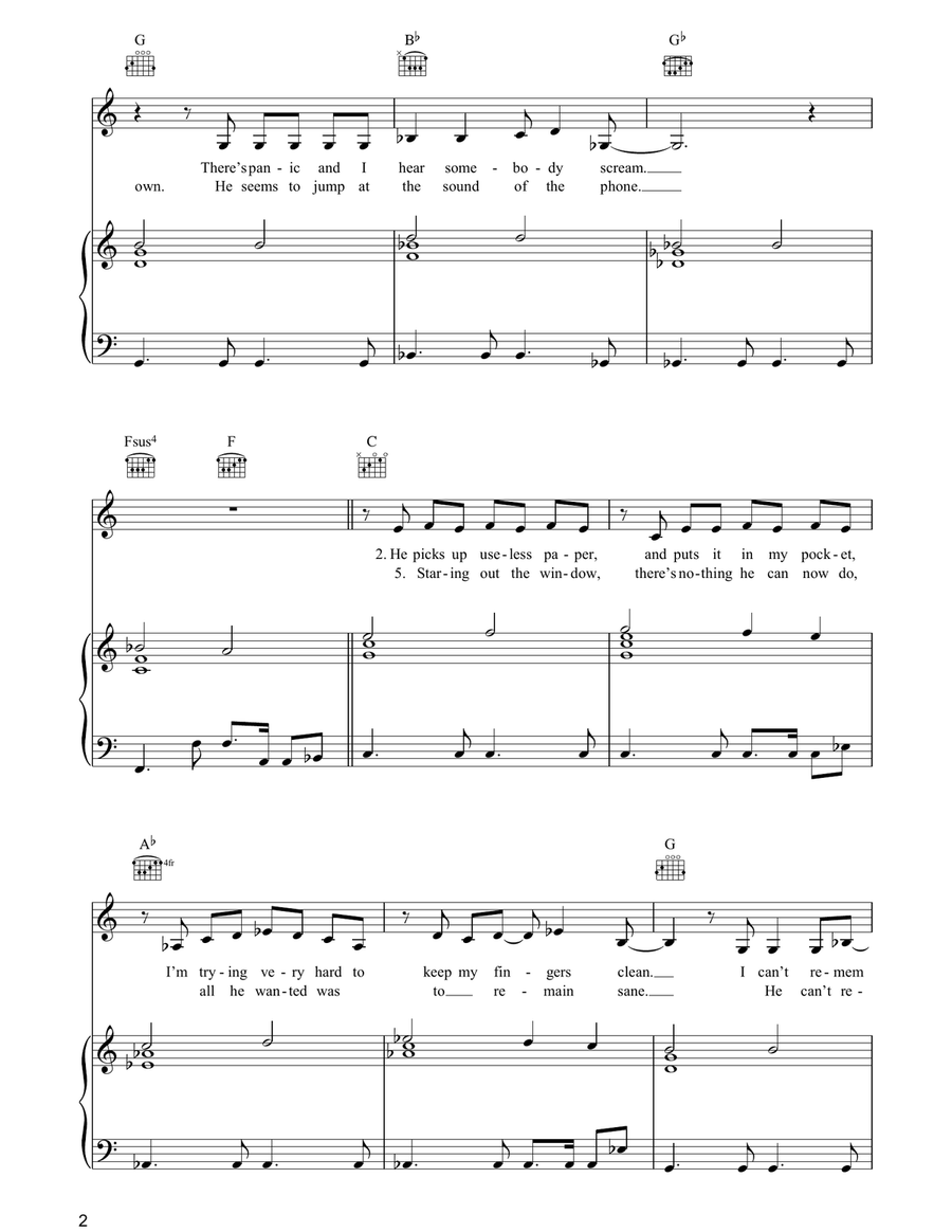Michael Caine Michael Caine Piano, Vocal, Guitar scores gallery preview page 2