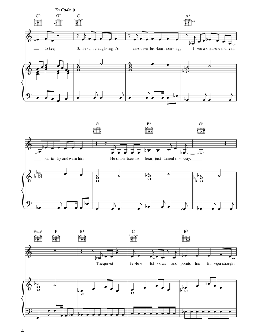 Michael Caine Michael Caine Piano, Vocal, Guitar scores gallery preview page 4