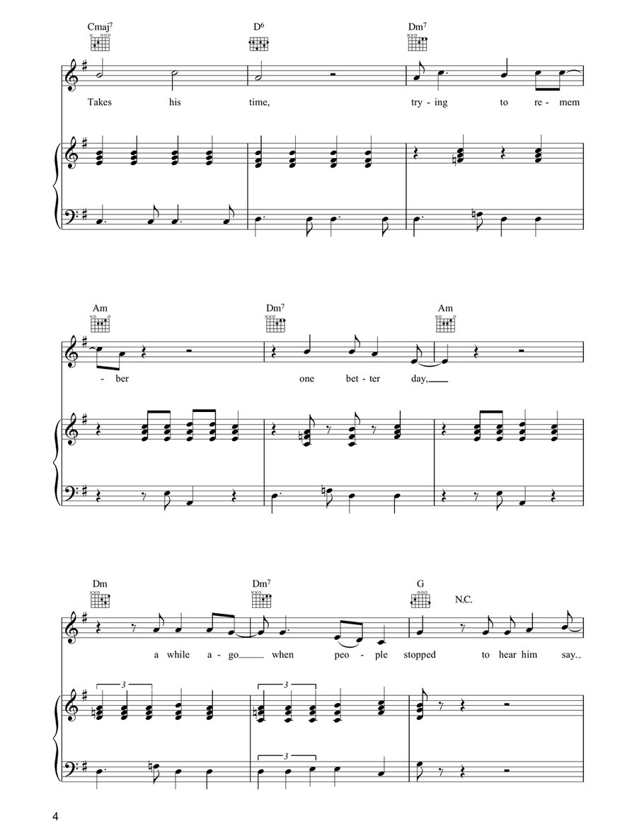 One Better Day One Better Day Piano, Vocal, Guitar scores gallery preview page 4
