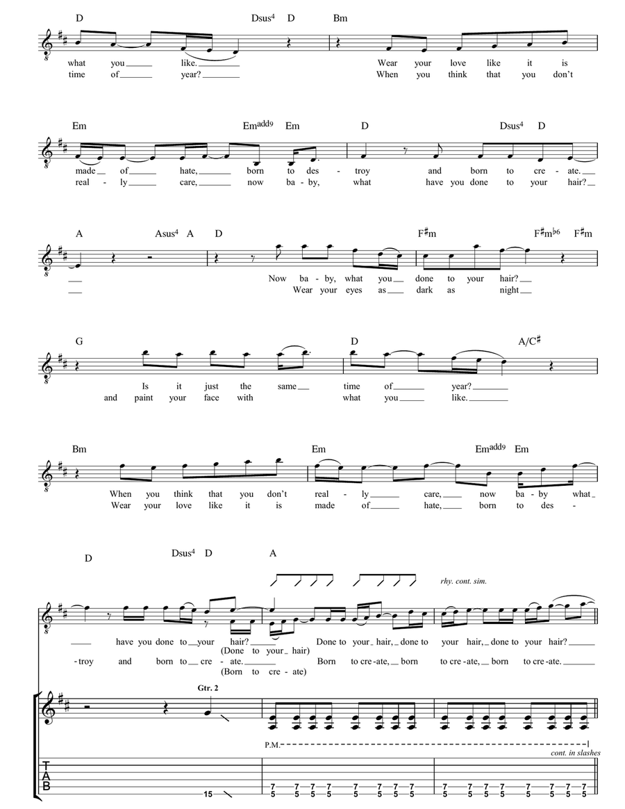 Autumnsong Autumnsong Guitar Tablature scores gallery preview page 2