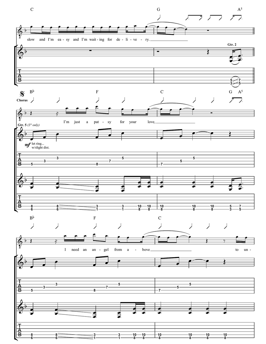 I'm Just A Patsy I'm Just A Patsy Guitar Tablature scores gallery preview page 2