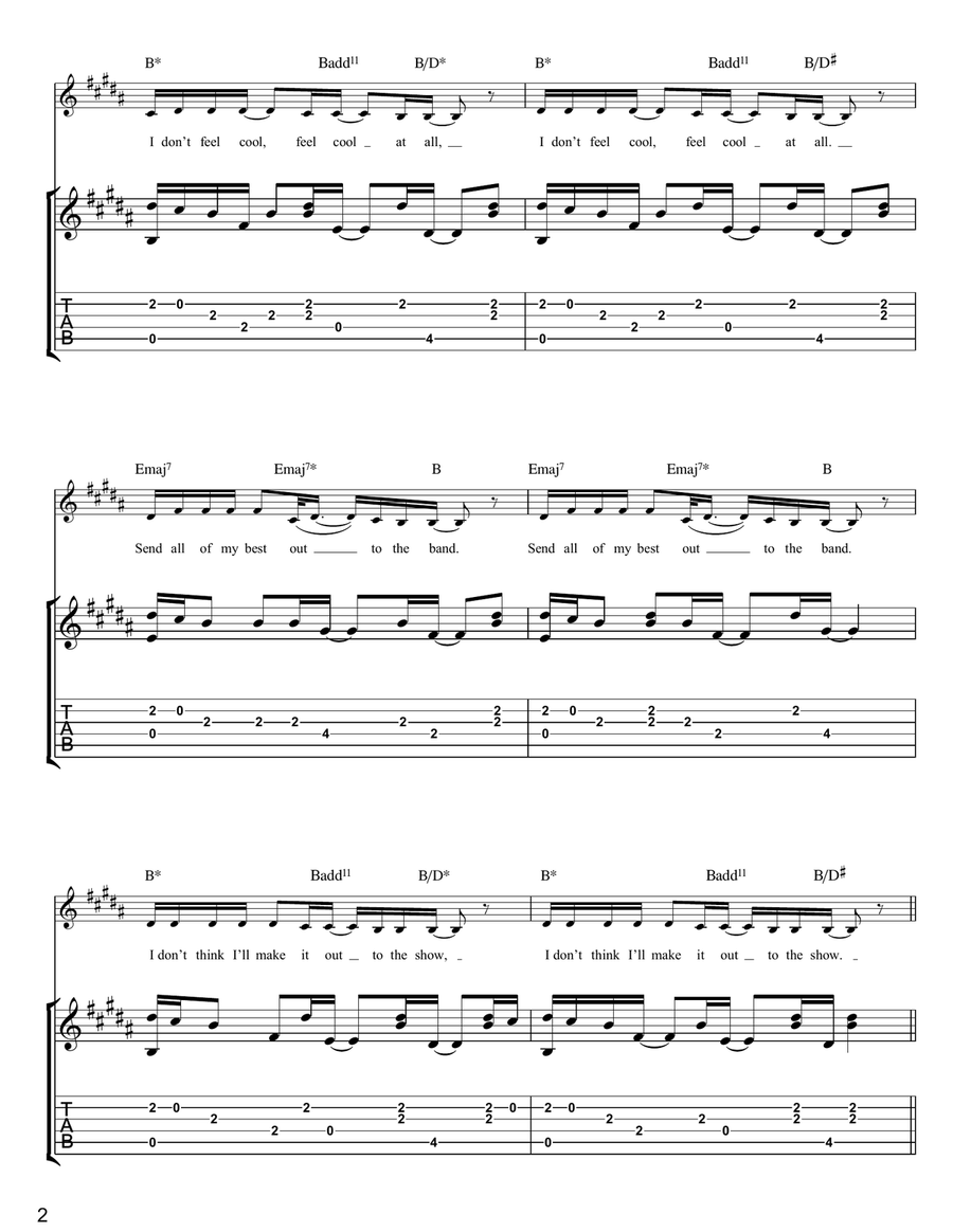 Rock 'N Roll Rock 'N Roll Guitar Tablature scores gallery preview page 2