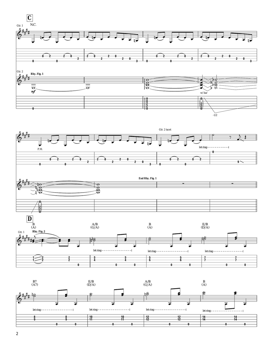 Revenge Of The 10 Gallon Hat Acoustic Guitar scores gallery preview page 2