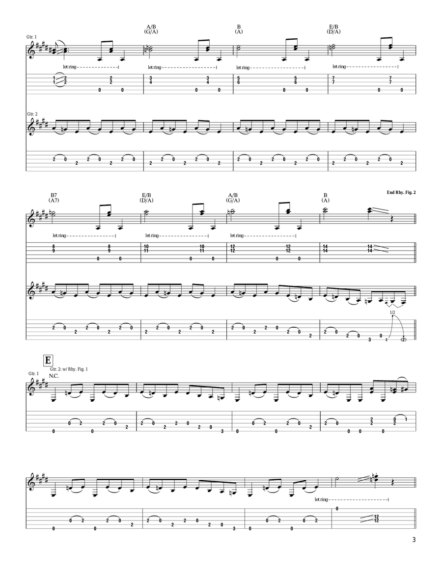 Revenge Of The 10 Gallon Hat Acoustic Guitar scores gallery preview page 3
