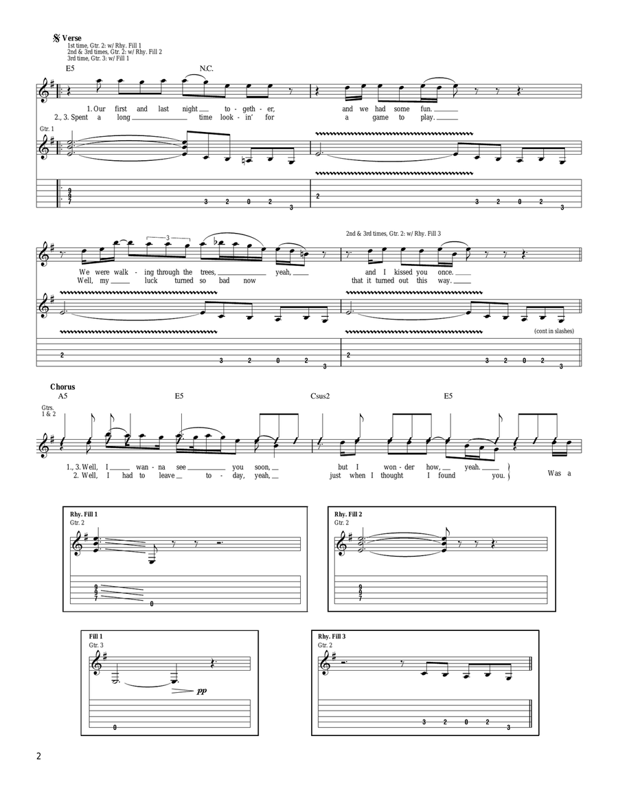 New Day Yesterday New Day Yesterday Acoustic Guitar scores gallery preview page 2