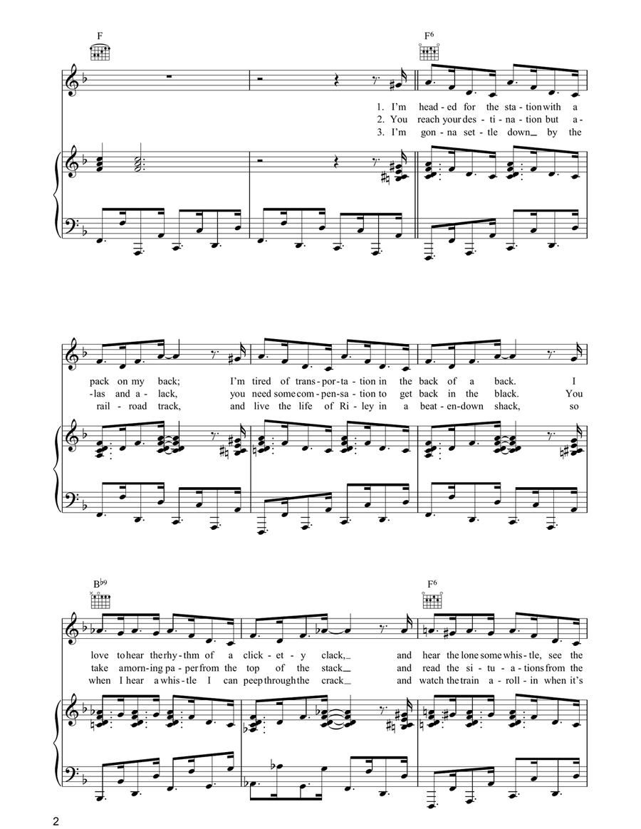 Choo Choo Ch'Boogie Choo Choo Ch'Boogie Guitar scores gallery preview page 2