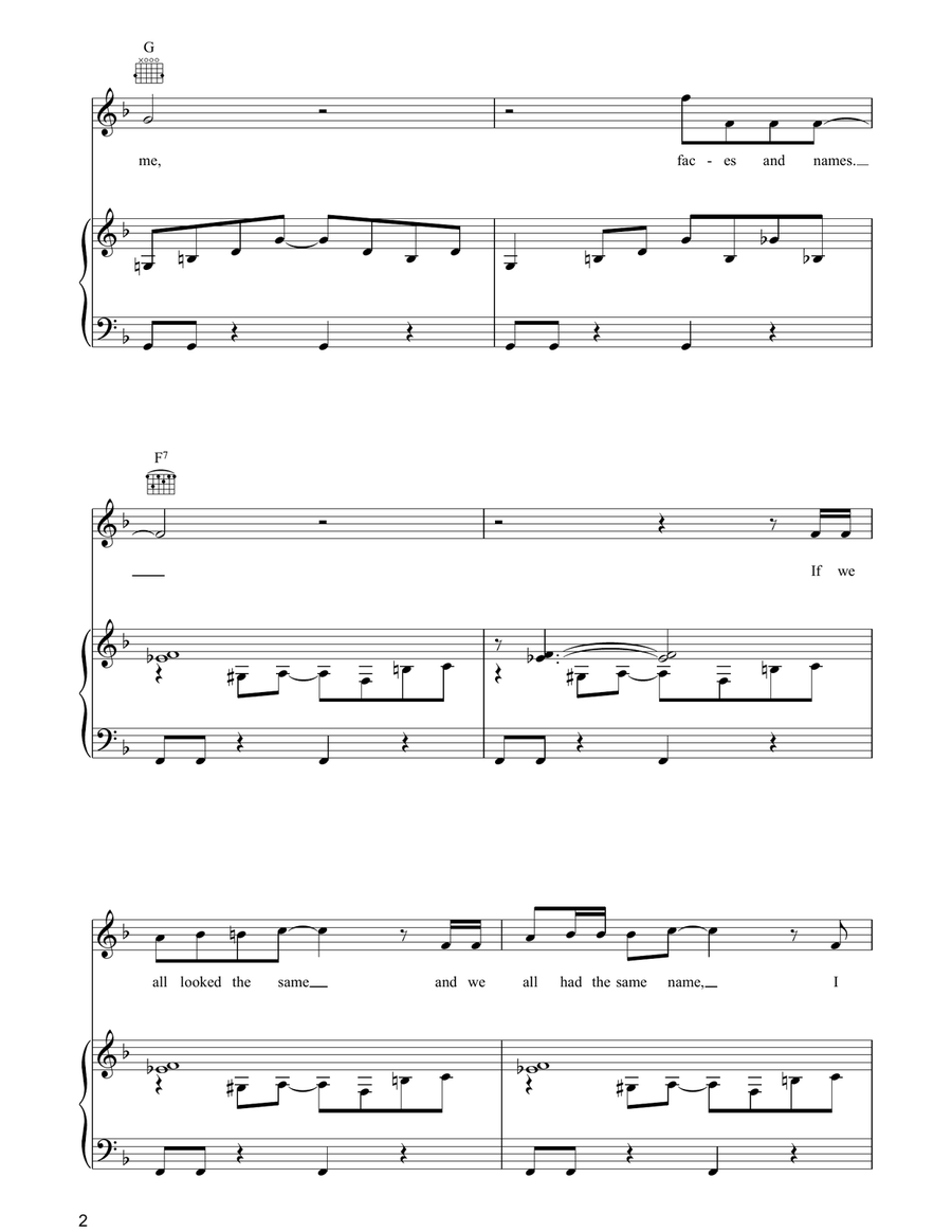 Faces And Names Faces And Names Guitar scores gallery preview page 2