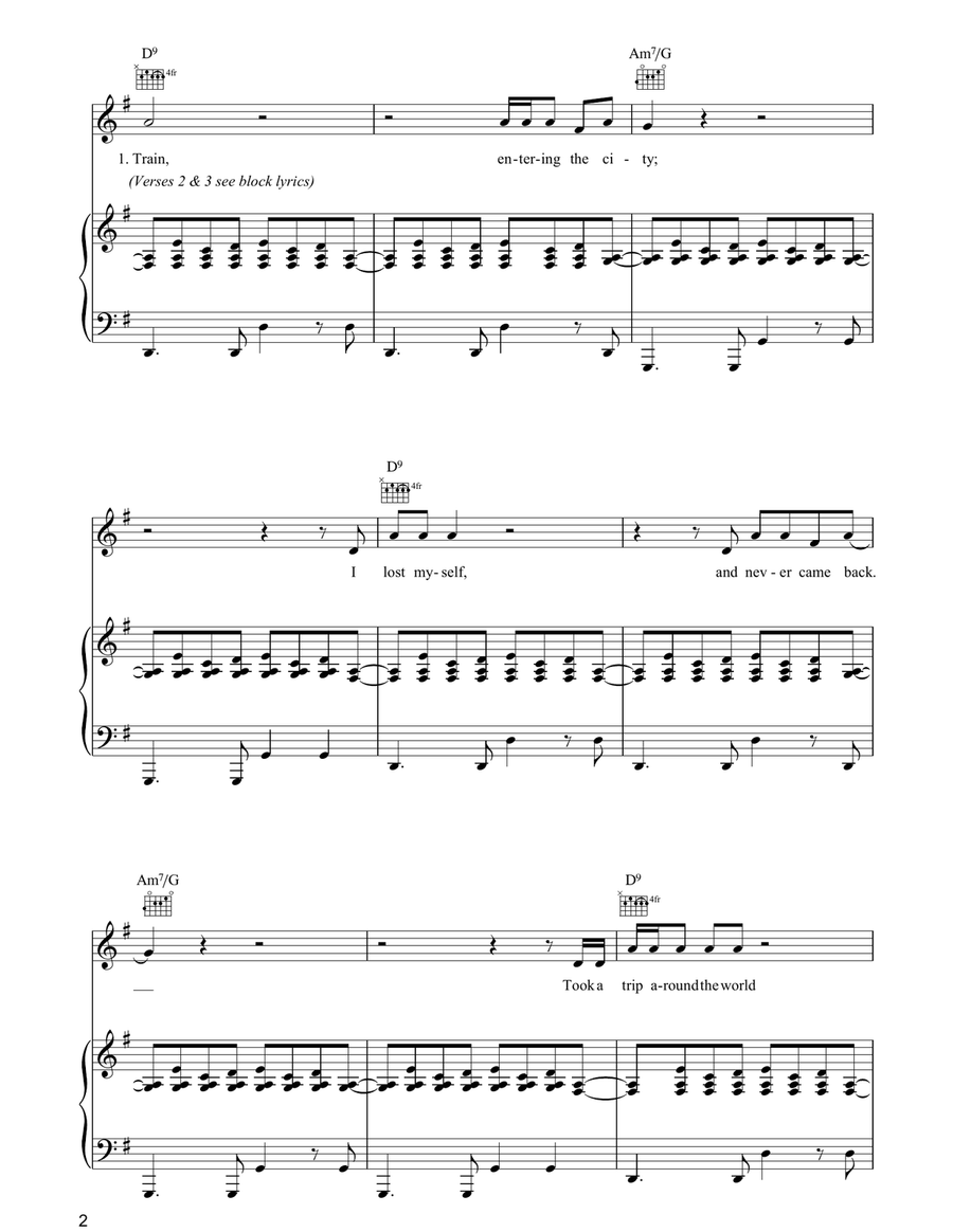 Forever Changed Forever Changed Piano, Vocal, Guitar scores gallery preview page 2