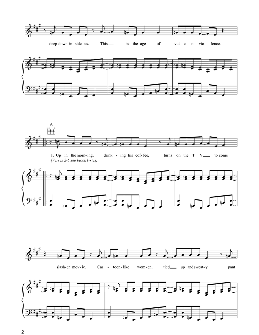 Video Violence Video Violence Guitar scores gallery preview page 2