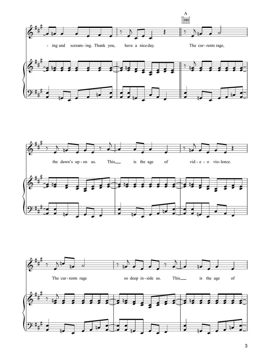 Video Violence Video Violence Guitar scores gallery preview page 3