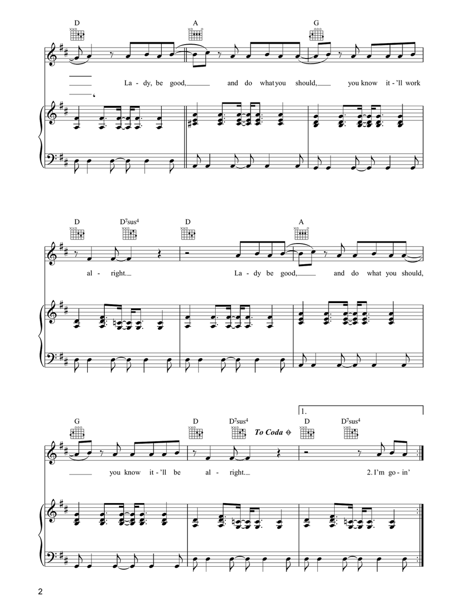 What Goes On Piano, Vocal, Guitar scores gallery preview page 2