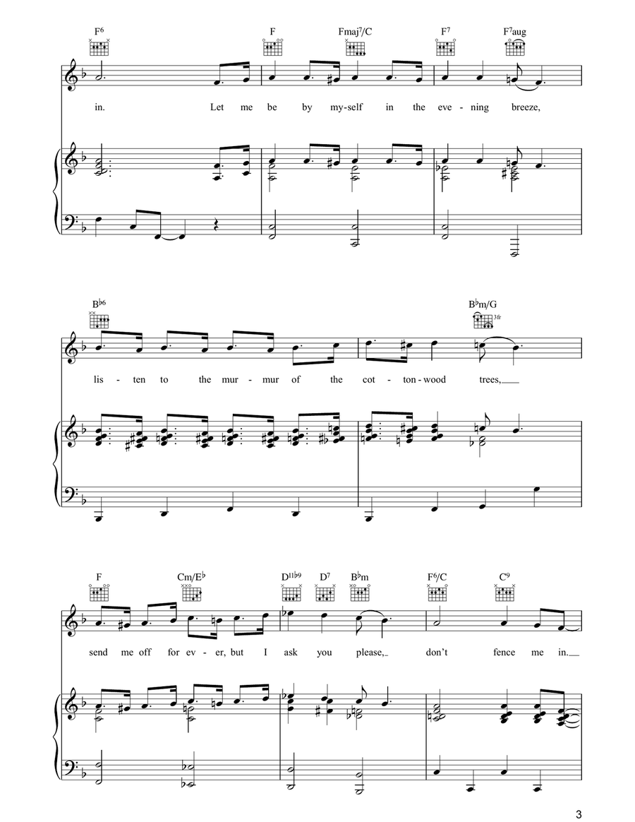 Don't Fence Me In Guitar scores gallery preview page 3